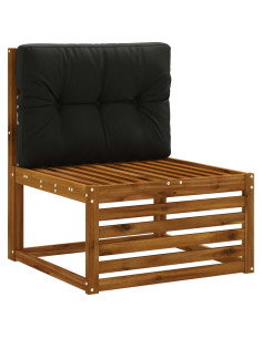 Cuscino per schienale di pallet VIANEN 100% Poliestere Nero 2