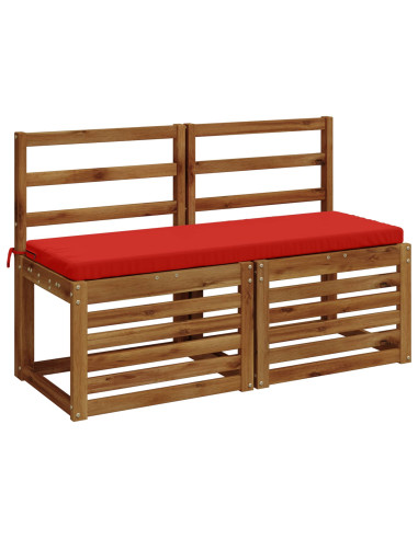 Cuscino per panchina SOEST 100% Poliestere Rosso