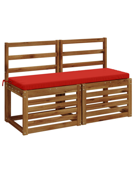 Cuscino per panchina SOEST 100% Poliestere Rosso