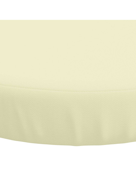 Cuscini per Sedia in 4 Pezzi SOEST 4 pz 100% Poliestere Crema