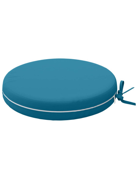 Cuscini per Sedia in 4 Pezzi SOEST 4 pz 100% Poliestere Azzurro