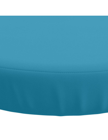 Cuscini per Sedia in 4 Pezzi SOEST 4 pz 100% Poliestere Azzurro