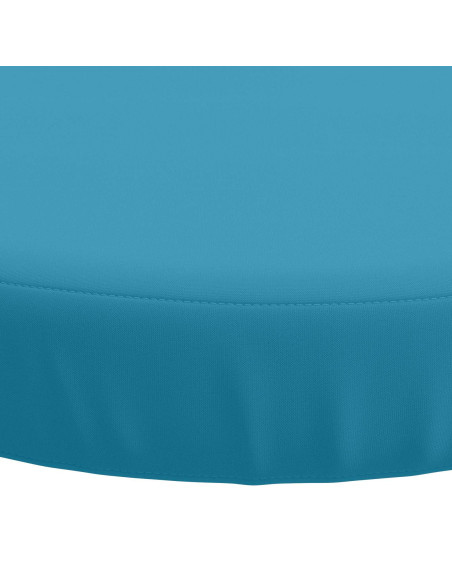 Cuscini per Sedia in 4 Pezzi SOEST 4 pz 100% Poliestere Azzurro