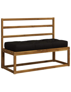 Cuscino per Pallet VIANEN 100% Poliestere Nero 120 x 40 x 12 cm 2