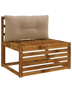 Cuscino per schienale PUTTEN 100% Poliestere Tortora 2
