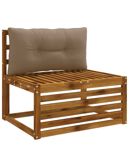 Cuscino per schienale PUTTEN 100% Poliestere Tortora