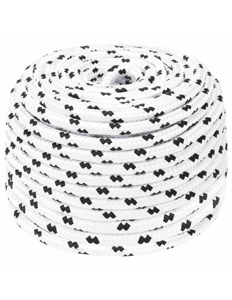 Corda multiuso 10 mm 100 m Bianco Poliestere