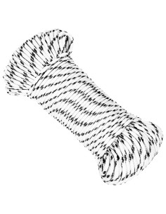 Corda multiuso 4 mm 100 m Bianco Poliestere