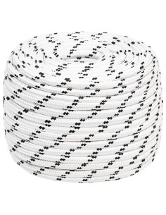 Corda multiuso 14 mm 100 m Bianco Poliestere