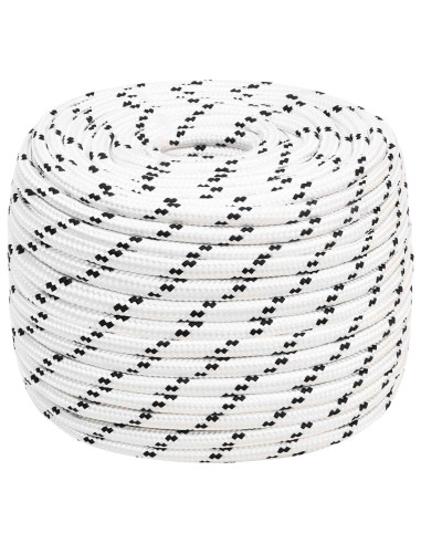 Corda multiuso 14 mm 100 m Bianco Poliestere