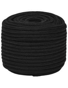 Corda multiuso 14 mm 100 m Nero Poliestere