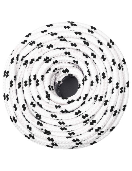 Corda multiuso 8 mm 25 m Bianco Poliestere