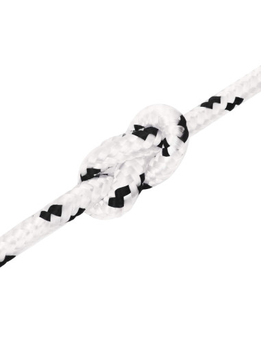 Corda multiuso 8 mm 25 m Bianco Poliestere