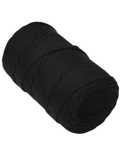 Corda multiuso 2 mm 100 m Nero Poliestere 50 kg Carico massimo 2