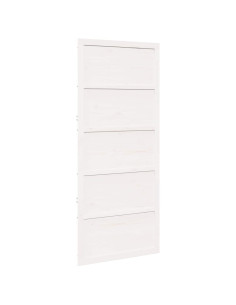 Porta del fienile Bianco 80 x 2,5 x 208 cm 2