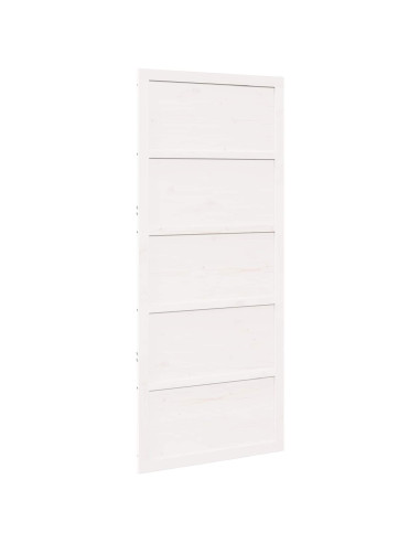 Porta del fienile Bianco 80 x 2,5 x 208 cm