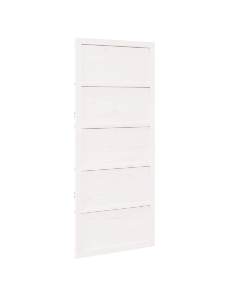 Porta del fienile Bianco 80 x 2,5 x 208 cm