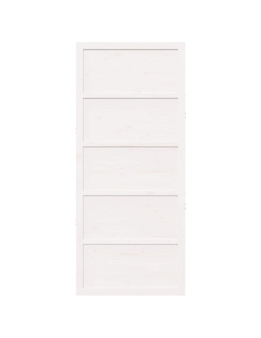 Porta del fienile Bianco 80 x 2,5 x 208 cm