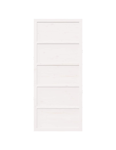 Porta del fienile Bianco 80 x 2,5 x 208 cm
