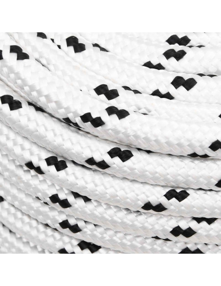 Corda multiuso 14 mm 100 m Bianco Poliestere