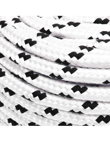 Corda multiuso 6 mm 100 m Bianco Poliestere