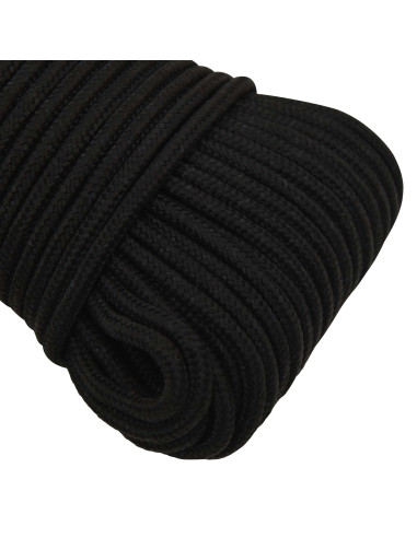 Corda multiuso 5 mm 100 m Nero Poliestere 300 kg Carico massimo