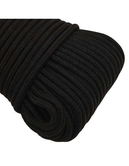 Corda multiuso 5 mm 50 m Nero Poliestere 300 kg Carico massimo