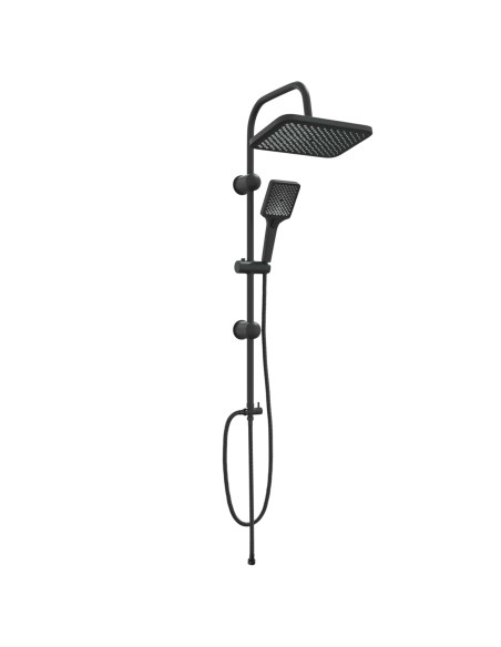 Sistema doccia con soffione Nero 48 x 30 x 100 cm Acciaio Inox