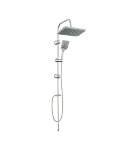 Sistema doccia con soffione Cromato Acciaio Inox 2
