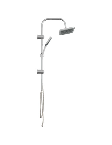 Sistema doccia con soffione Cromato Acciaio Inox
