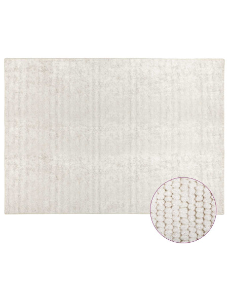 Tappeto Crema 300 x 400 cm 100% Poliestere 3 mm Lavabile