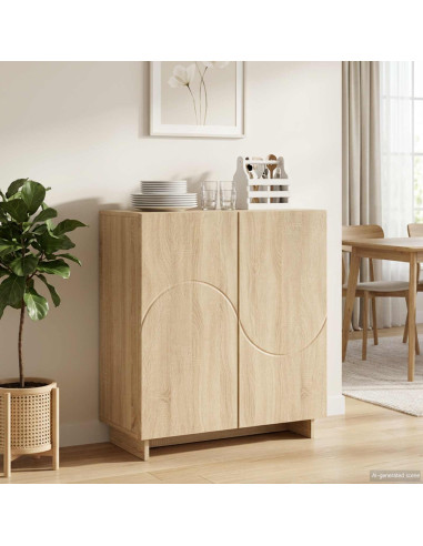 Credenza Rovere Sonoma 67 x 34,5 x 75 cm Legno ingegnerizzato