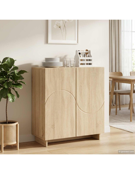 Credenza Rovere Sonoma 67 x 34,5 x 75 cm Legno ingegnerizzato