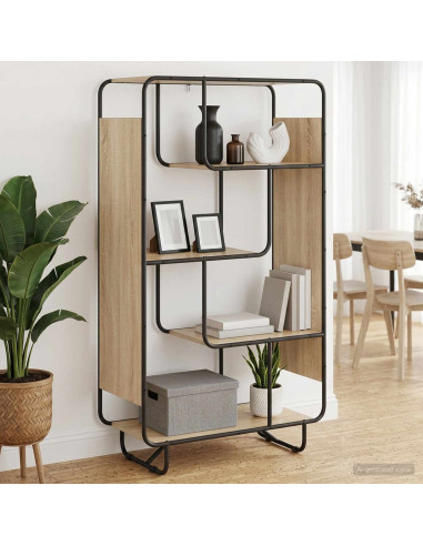 Credenza Rovere Sonoma 80 x 37.5 x 144 cm Legno ingegnerizzato