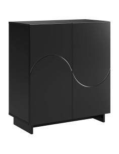 Credenza Nero 67 x 34,5 x 75 cm Legno ingegnerizzato 2