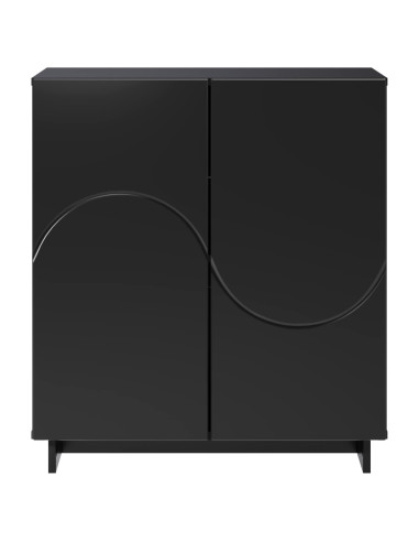 Credenza Nero 67 x 34,5 x 75 cm Legno ingegnerizzato