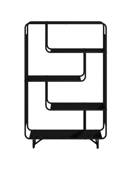 Credenza Rovere Nero 93.5 x 37.5 x 144 cm Legno ingegnerizzato