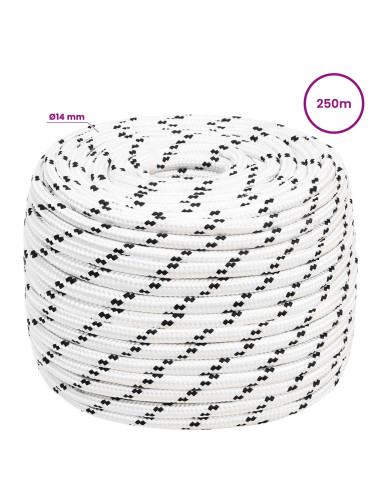 Corda multiuso 14 mm 250 m Bianco Poliestere