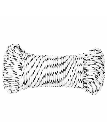 Corda multiuso 5 mm 100 m Bianco Poliestere