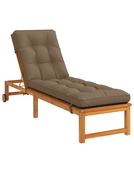 Cuscino per Lettino VIANEN 100% Poliestere Tortora