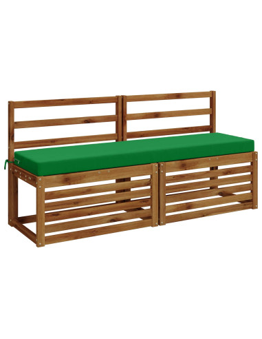 Cuscini per Panchina a 2 Pezzi SOEST 2 pz 100% Poliestere Verde
