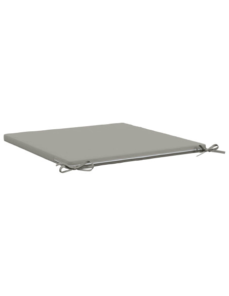 Cuscini per Sedia in 4 Pezzi SOEST 4 pz 100% Poliestere Grigio