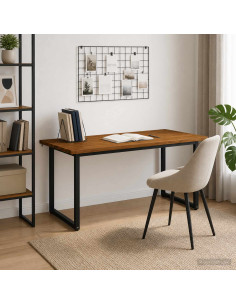 Tavolo da pranzo quadrato 160 x 70 x 75 cm Naturale