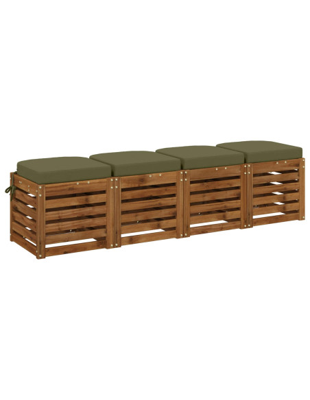 Cuscini per sedile a 4 pezzi SOEST 4 pcs 100% Poliestere