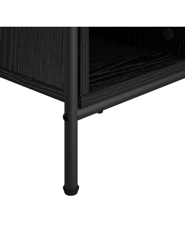 Tavolino da salotto Rovere Nero 90 x 90 x 41 cm