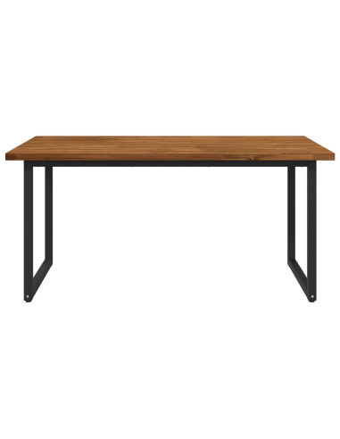 Tavolo da pranzo quadrato 160 x 70 x 75 cm Naturale