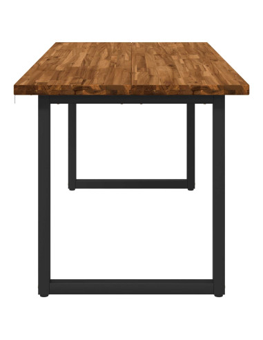 Tavolo da pranzo quadrato 160 x 70 x 75 cm Naturale