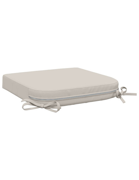 Cuscini per sedile a 4 pezzi SOEST 4 pcs 100% Poliestere Bianco