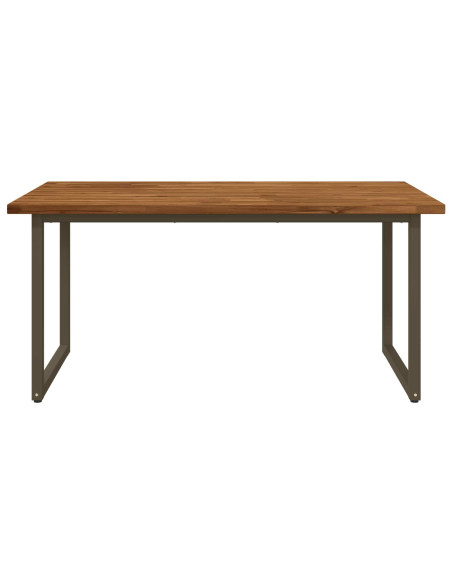 Tavolo da pranzo quadrato 160 x 70 x 75 cm Naturale