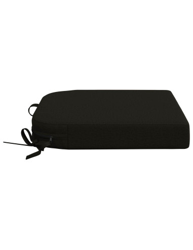 Cuscini per sedile a 4 pezzi SOEST 4 pcs 100% Poliestere Nero